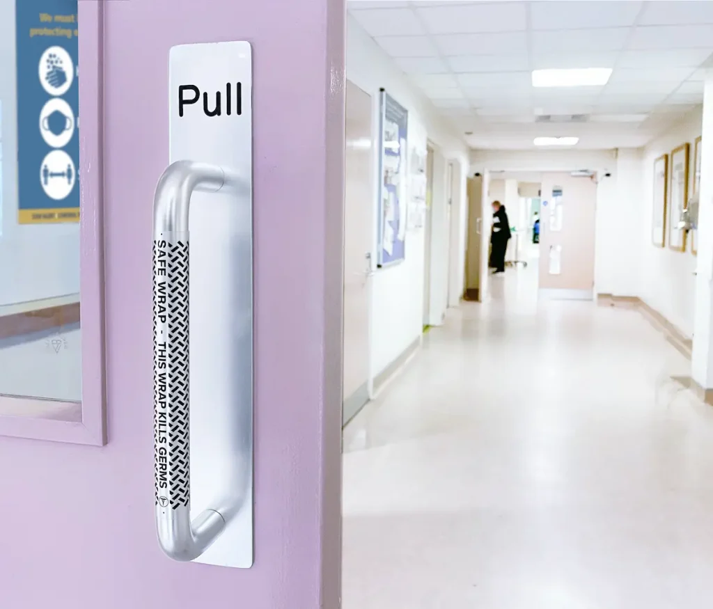 antimicrobial handles